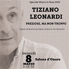 VENERDI’ 8 MARZO TIZIANO LEONARDI