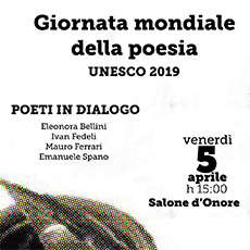 GIORNATA MONDIALE DELLA POESIA UNESCO 2019