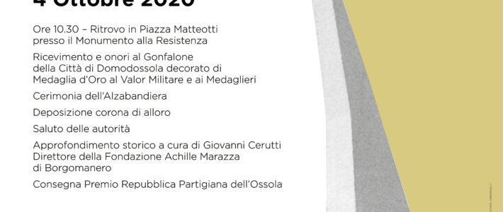 Anniversario Repubblica Partigiana dell’Ossola Anniversario Repubblica Partigiana dell’Ossola