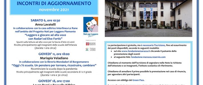 Incontri di Aggiornamento a novembre