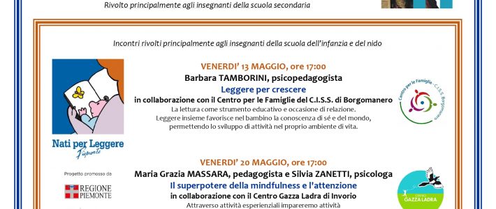 Incontri di aggiornamento a maggio