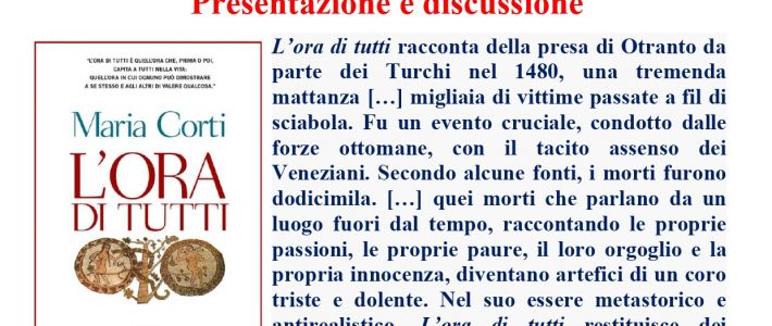 Gruppo di Lettura – L’ora di tutti