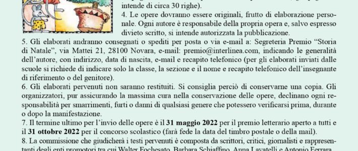 Concorso scolastico Storia di Natale 2022