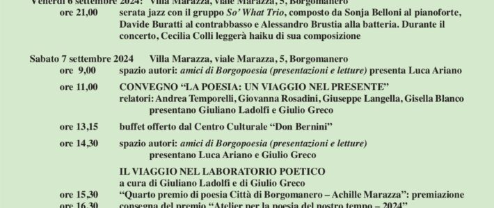 Premio di Poesia 2024