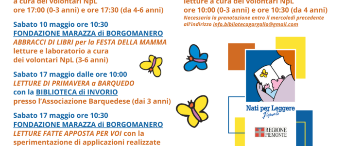 Calendario NpL di maggio Calendario NpL di maggio