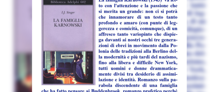 Gruppo di Lettura – La famiglia Karnowski Gruppo di Lettura – La famiglia Karnowski